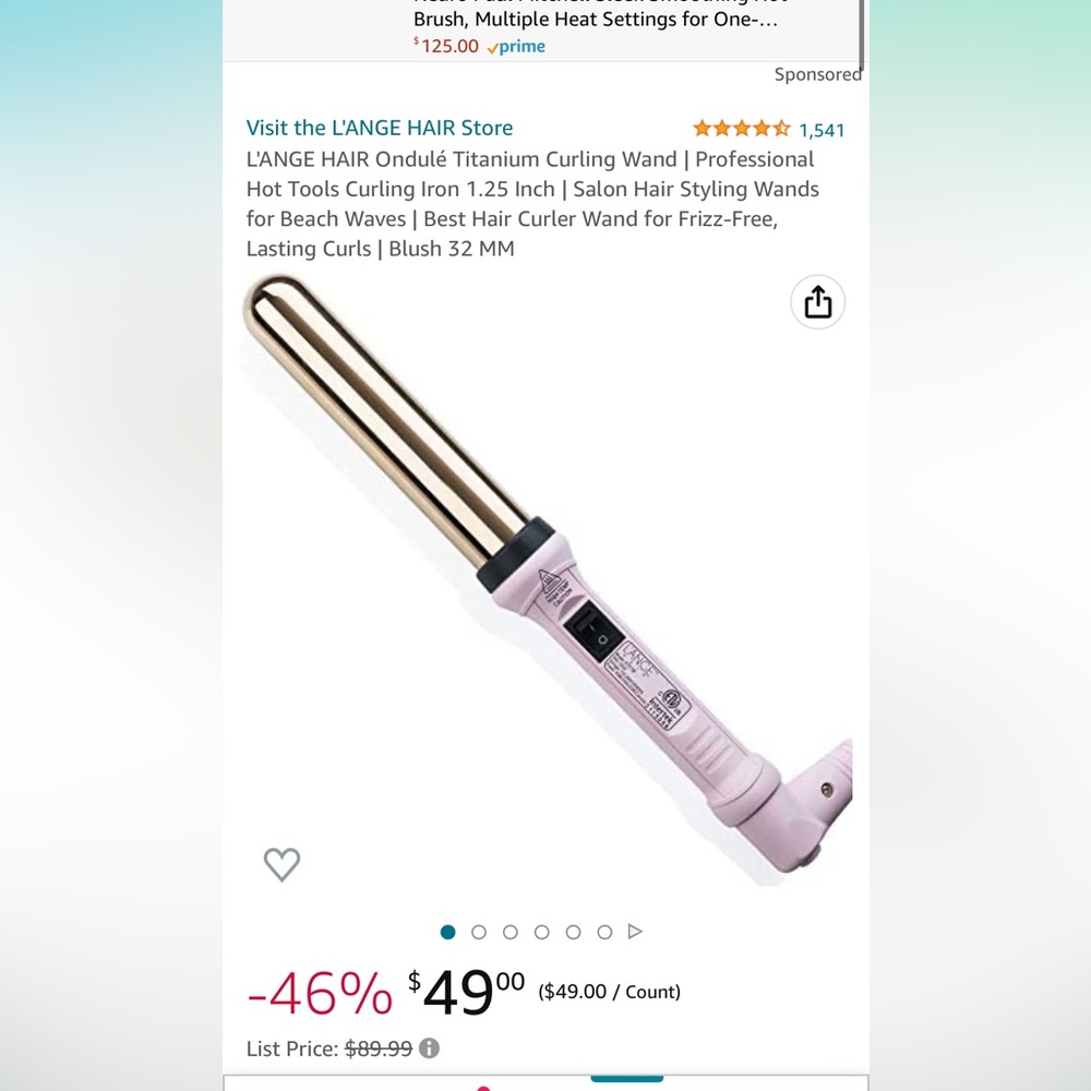 L’ange curling wand 1.25